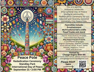 Peace Pole Rededication Ceremony